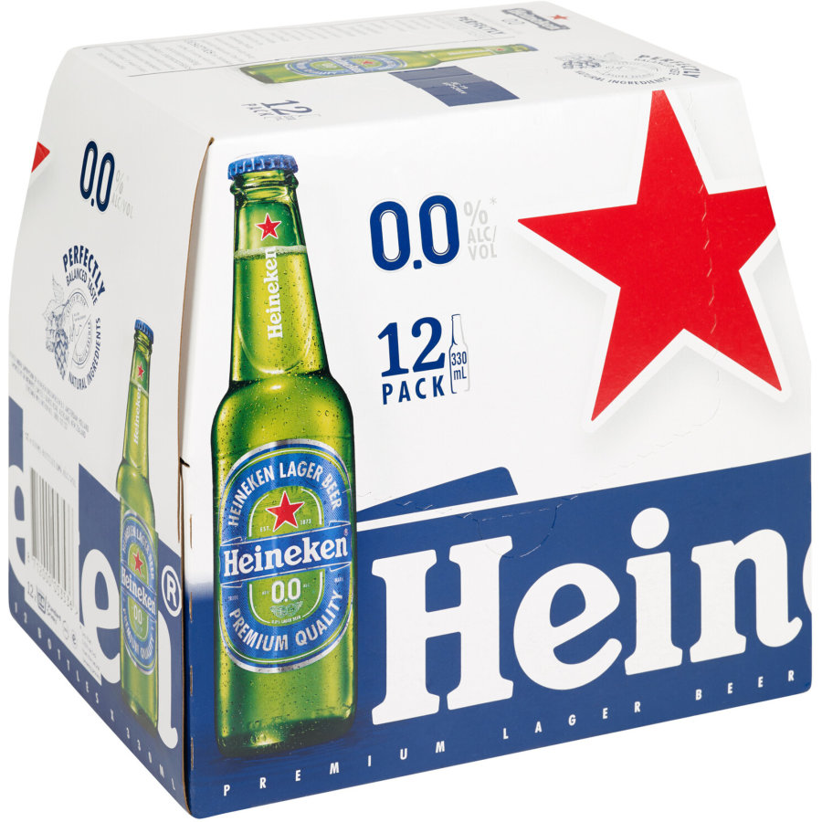 Heineken 0% (12Pk 330ml Bt) - Brews Wairau