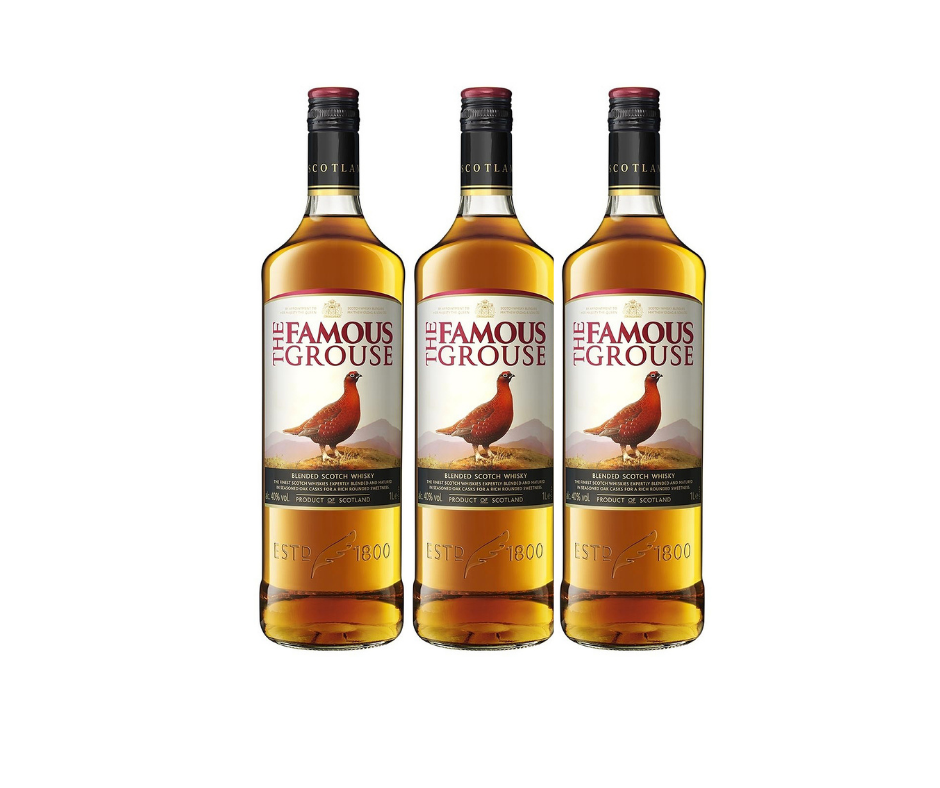 Famous Grouse Whisky 1l X 3 Bottles Brews Wairau